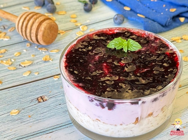 FLCONS D’AVOINE OVERNIGHT GOUT CHEESECAKE AUX MYRTILLES