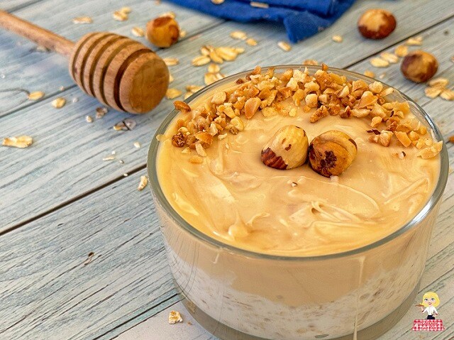 YAOURT ET FLOCONS D’AVOINE (PORRIDGE OVERNIGHT OATS) DOUBLE NOISETTE
