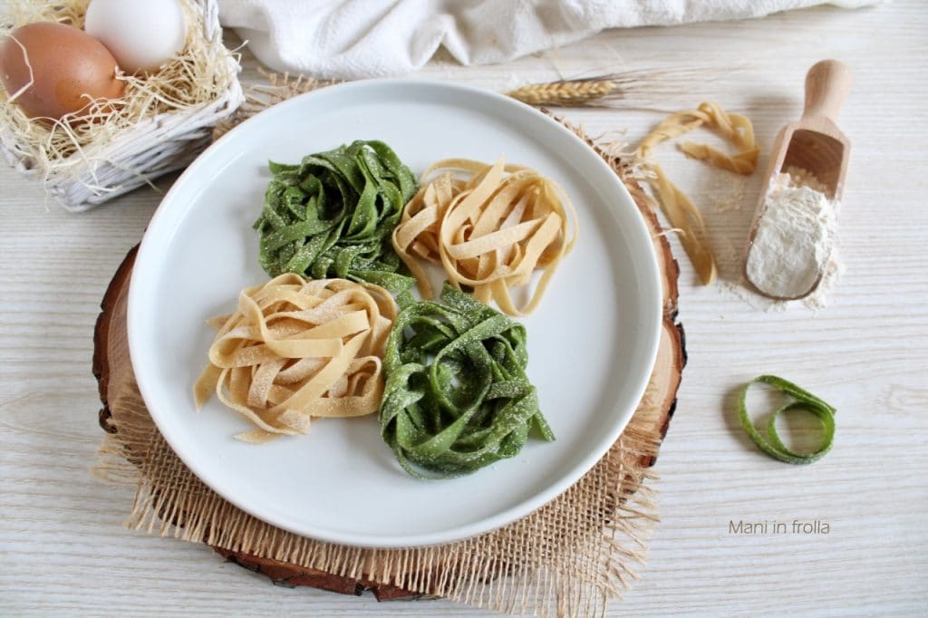 Tagliatelles paille et foin