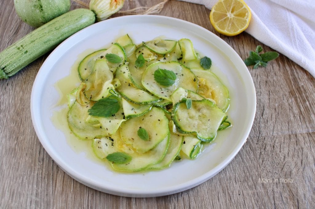 Courgettes marinées