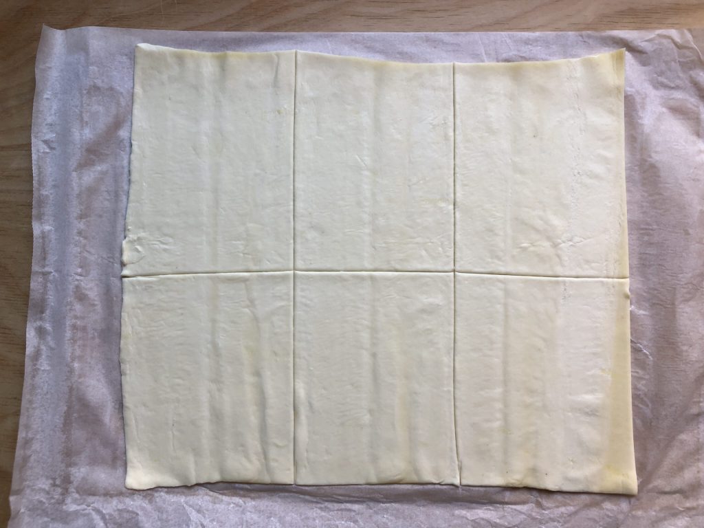 pâte feuilletée découpée