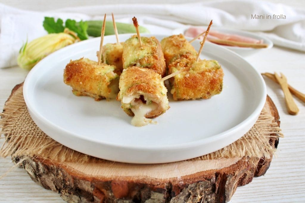 Rouleaux de Courgettes avec Jambon et Scamorza