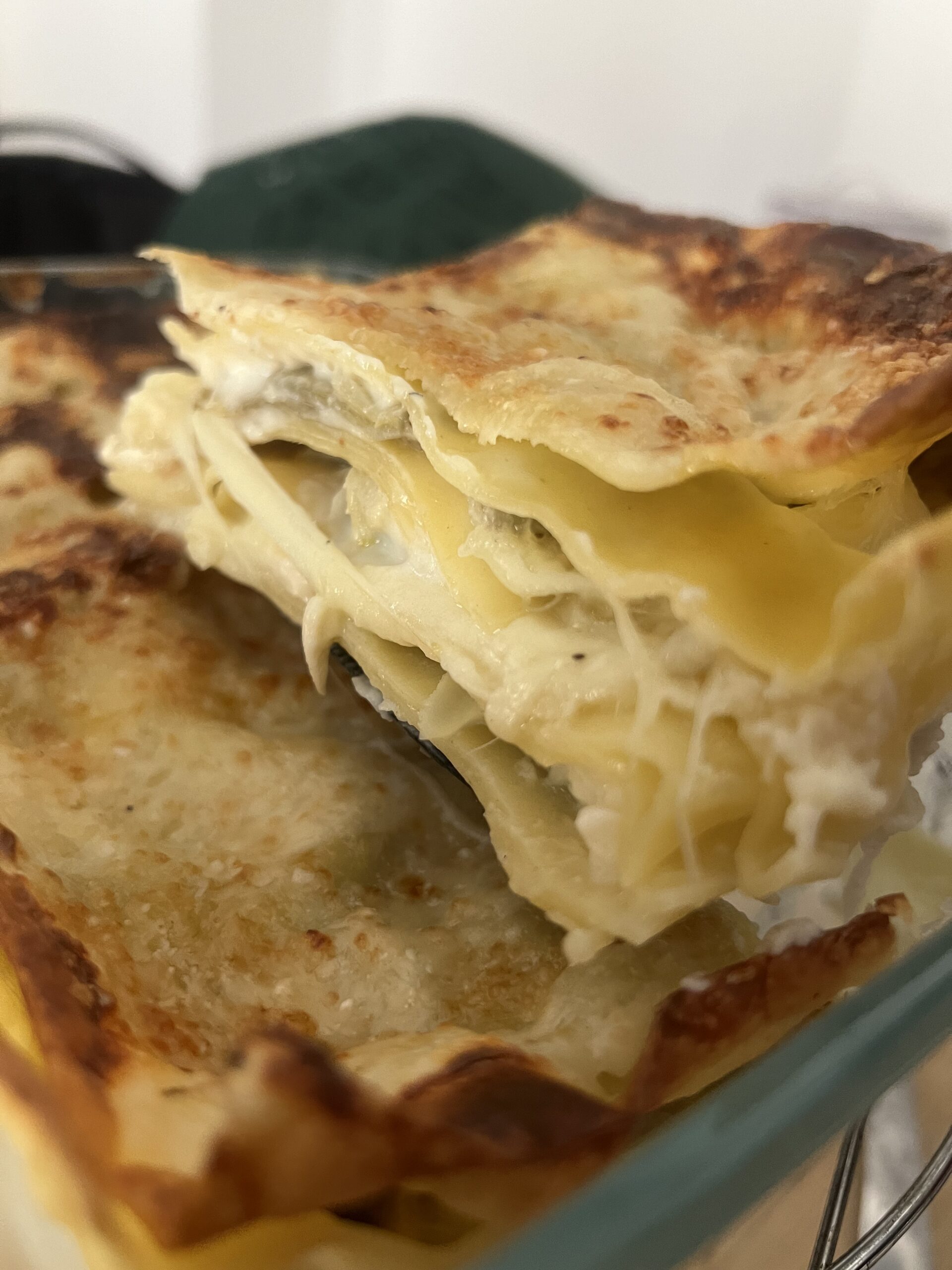 Lasagnes blanches aux artichauts