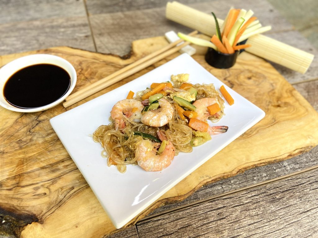 Nouilles de soja aux crevettes