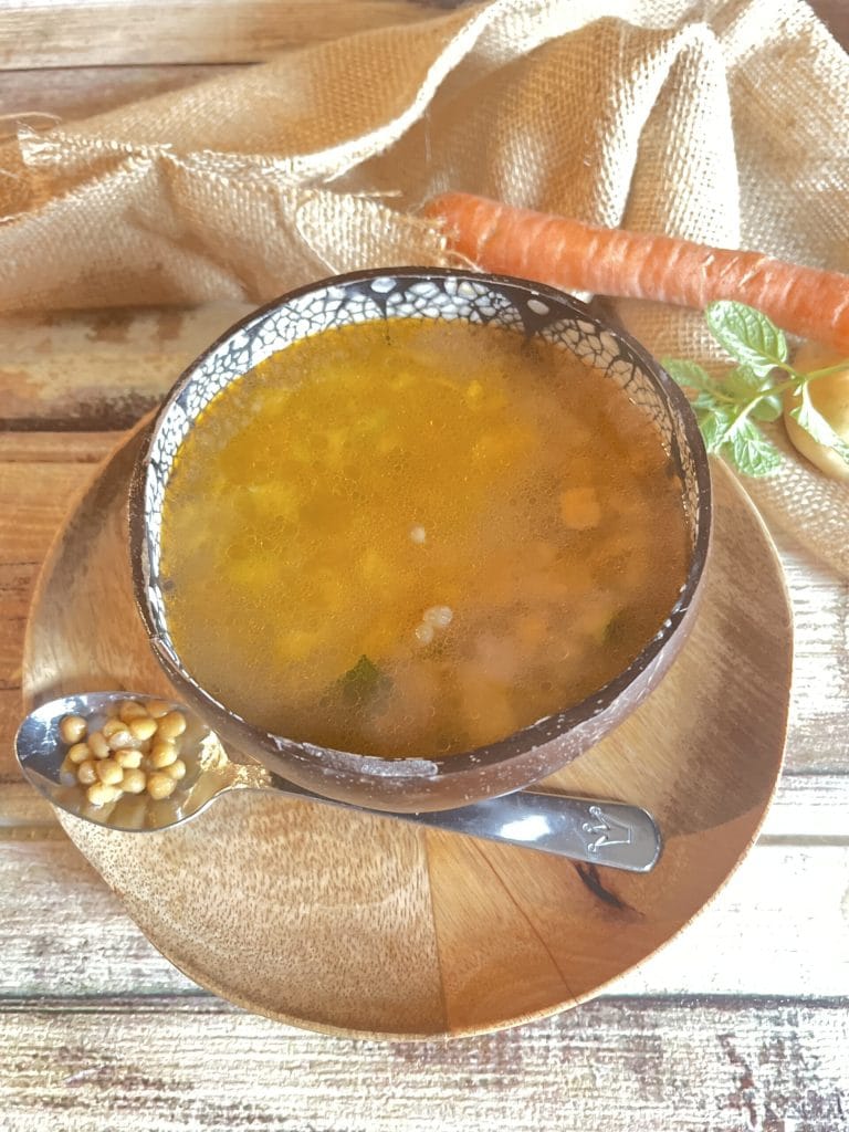 soupe de lentilles et curcuma