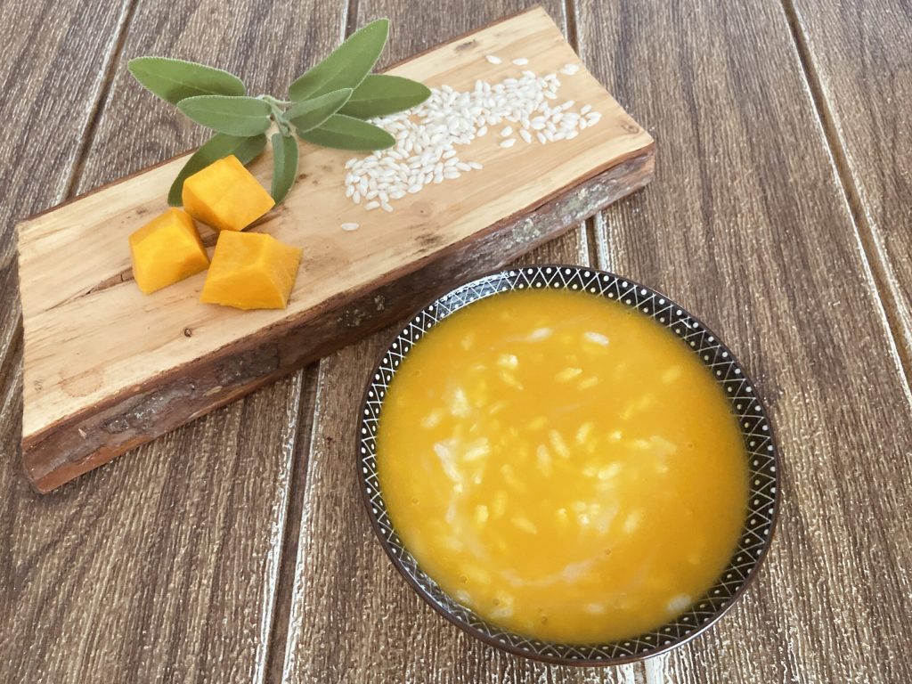 Soupe de riz et courge