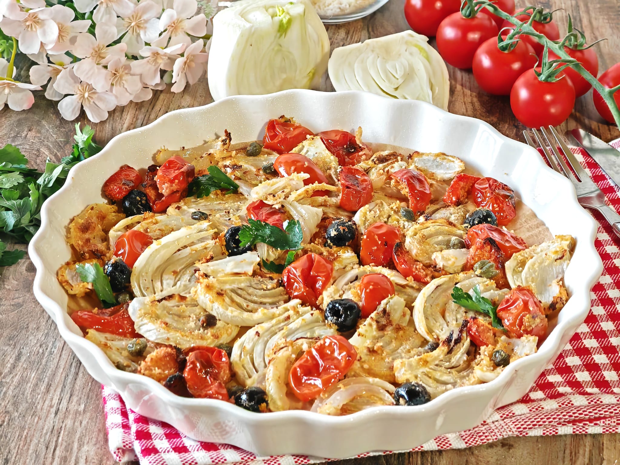 Fenouils gratinés à la méditerranéenne