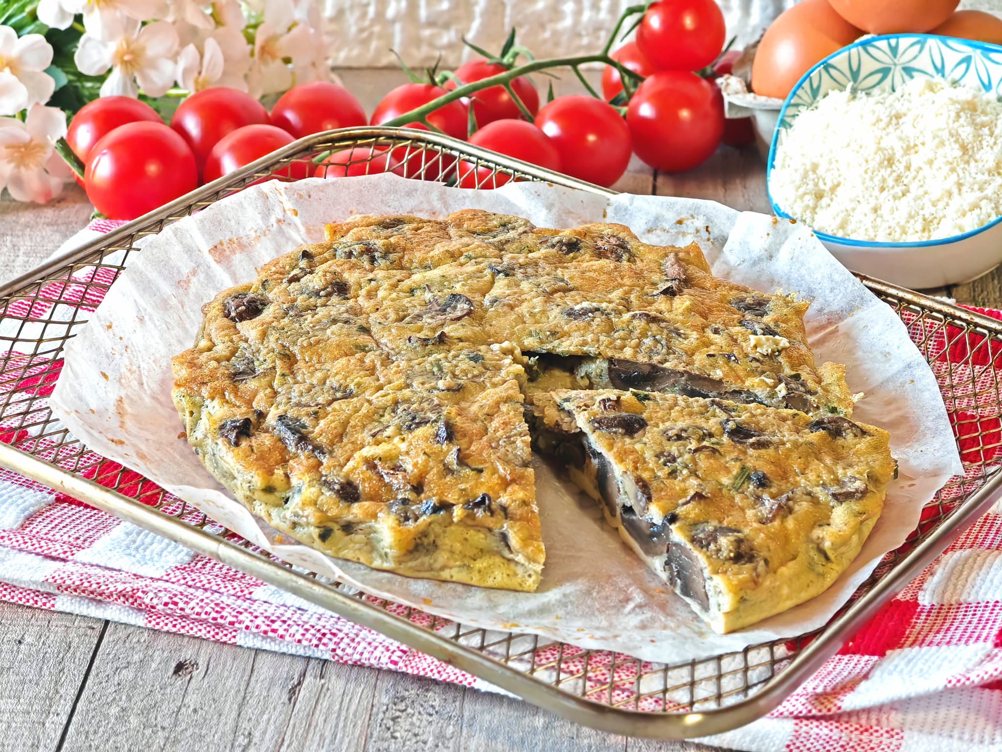 Omelette aux champignons