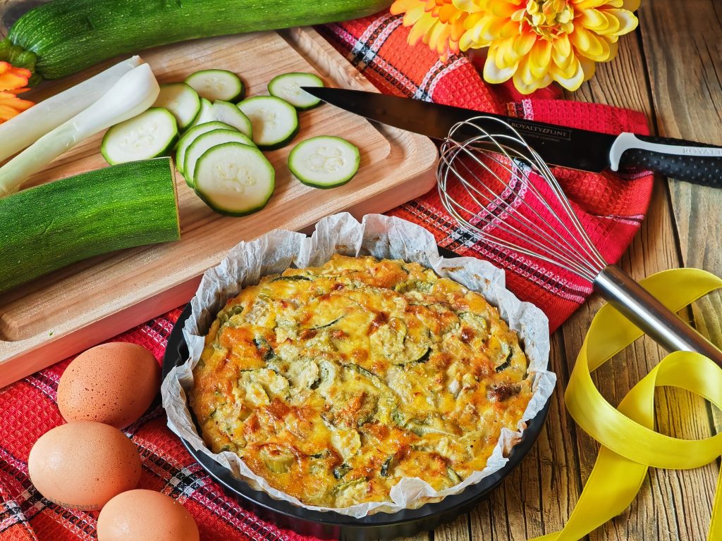 Omelette au four de courgettes