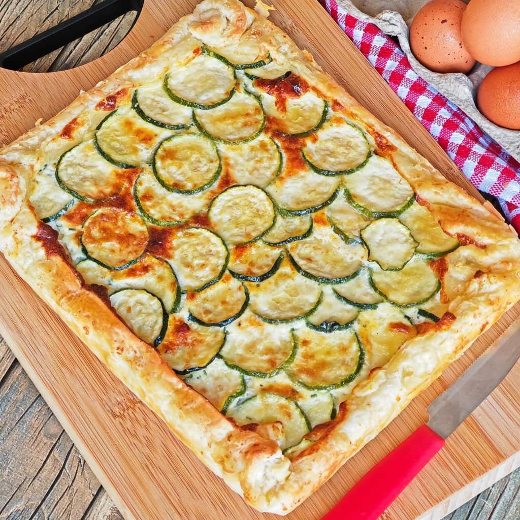 Tarte aux courgettes et stracchino