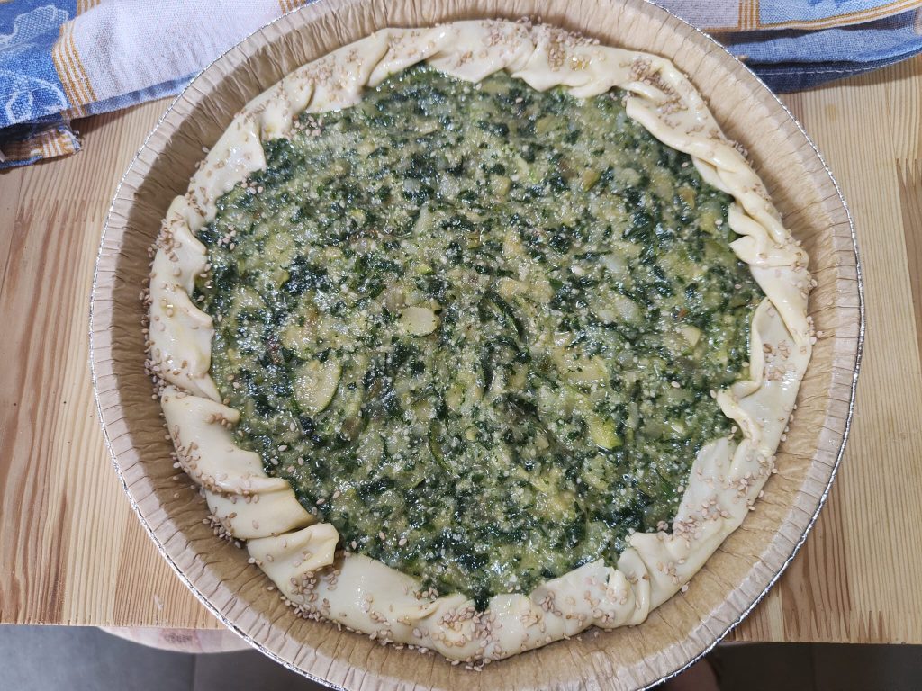 Quiche aux épinards et pommes de terre