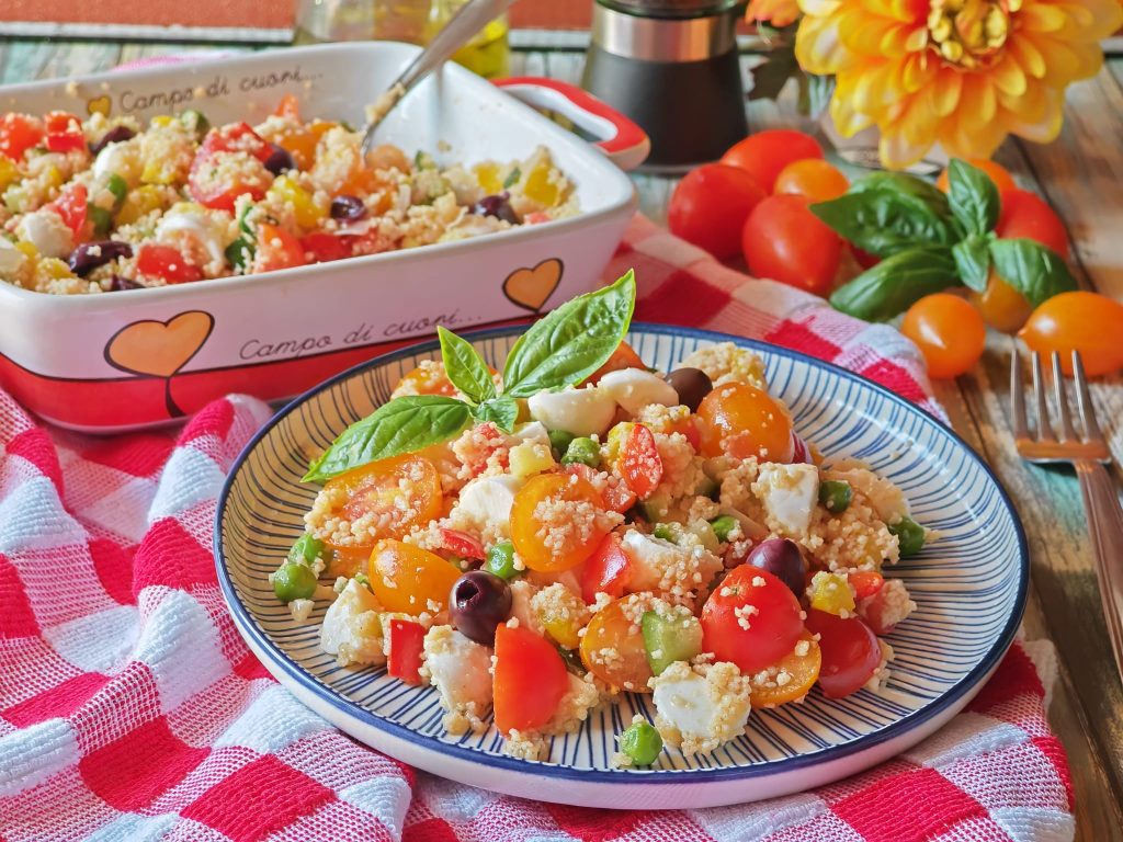 La salade de couscous à la méditerranéenne