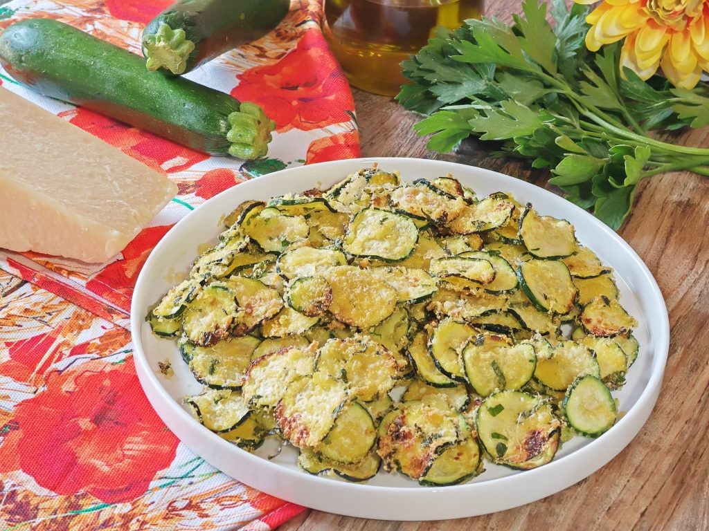 Courgettes gratinées dans la friteuse à air