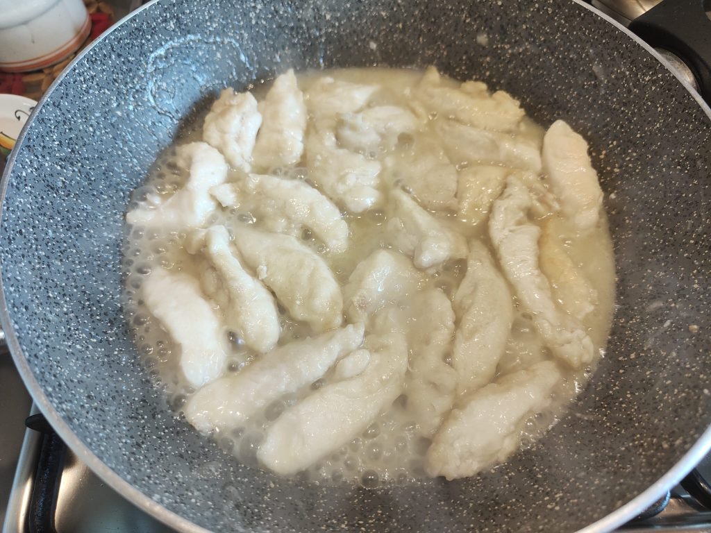 Morceaux de poulet au citron