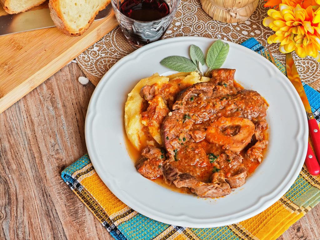 Osso buco avec de la polenta