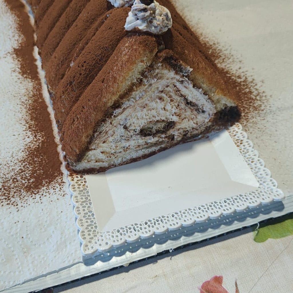 Maison de Noël au tiramisu