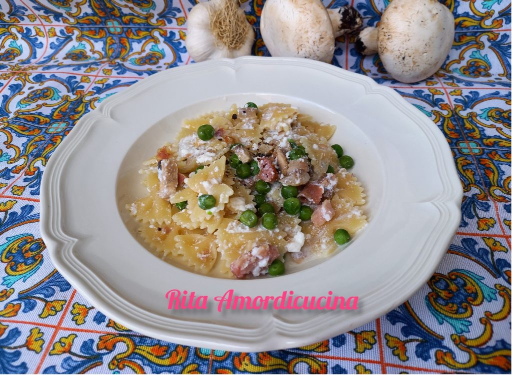 farfalle à la boscaiola diététique