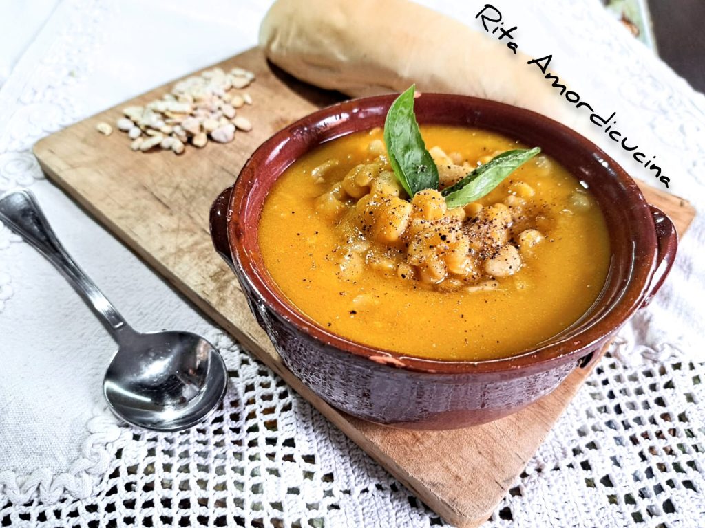 Soupe de fèves et potiron