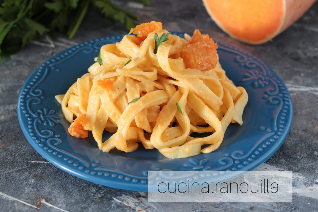 Tagliatelles à la courge et au gorgonzola