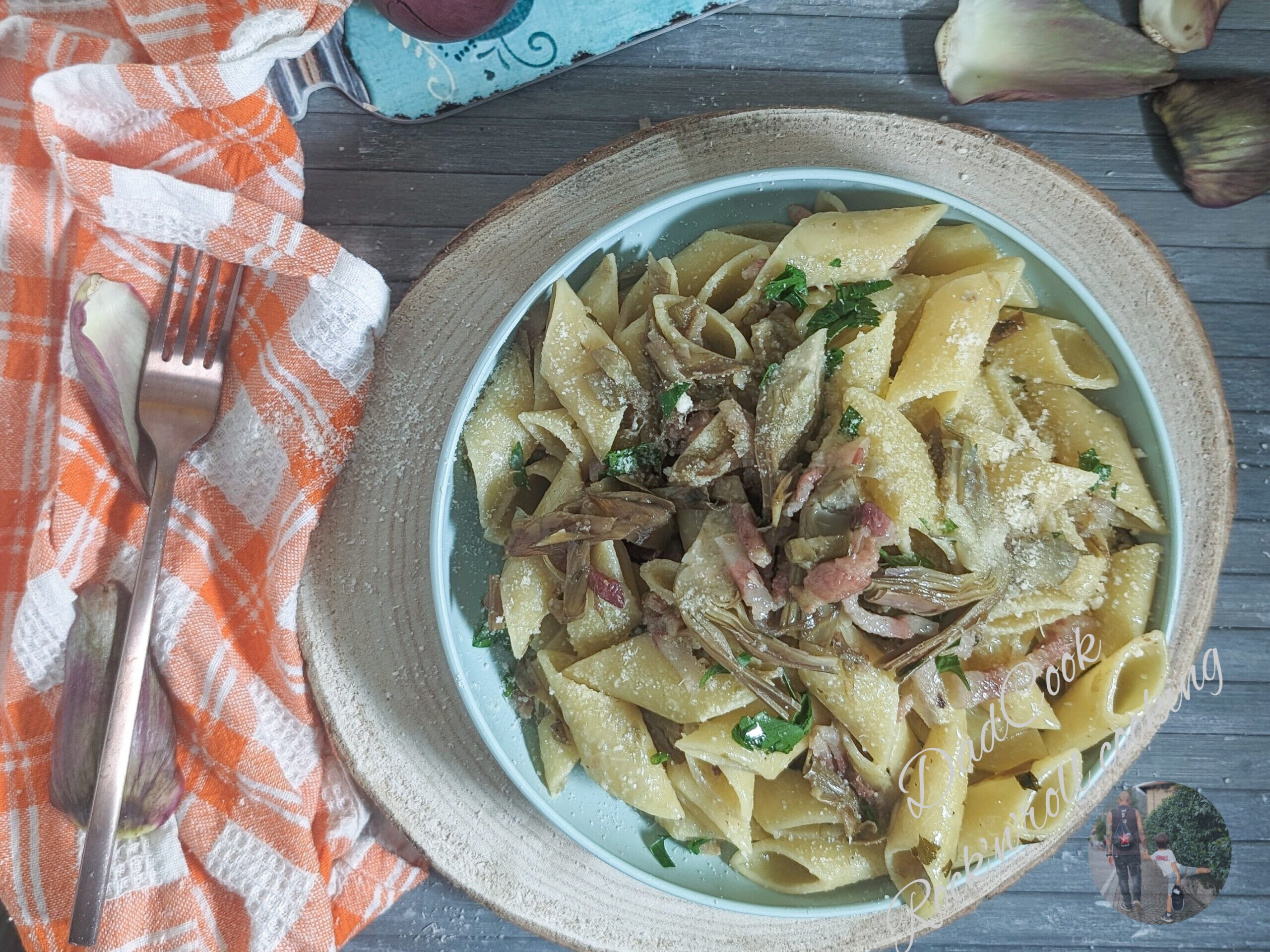 Pâtes aux artichauts et pancetta : un vrai délice