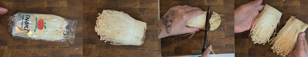 Enoki grillé : le "steak" vegan que vous n'attendez pas