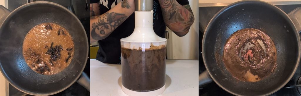 Spaghetti à l'ail noir et Salva Cremasco un délice crémeux