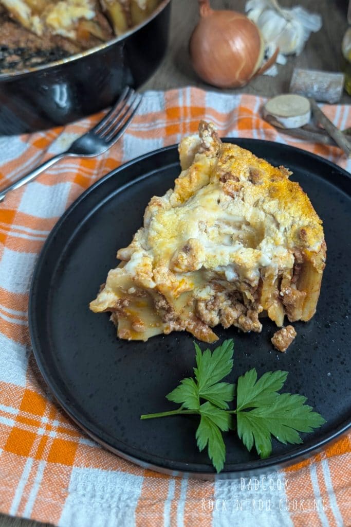 Pâtes au four crémeuses avec ragù et béchamel
