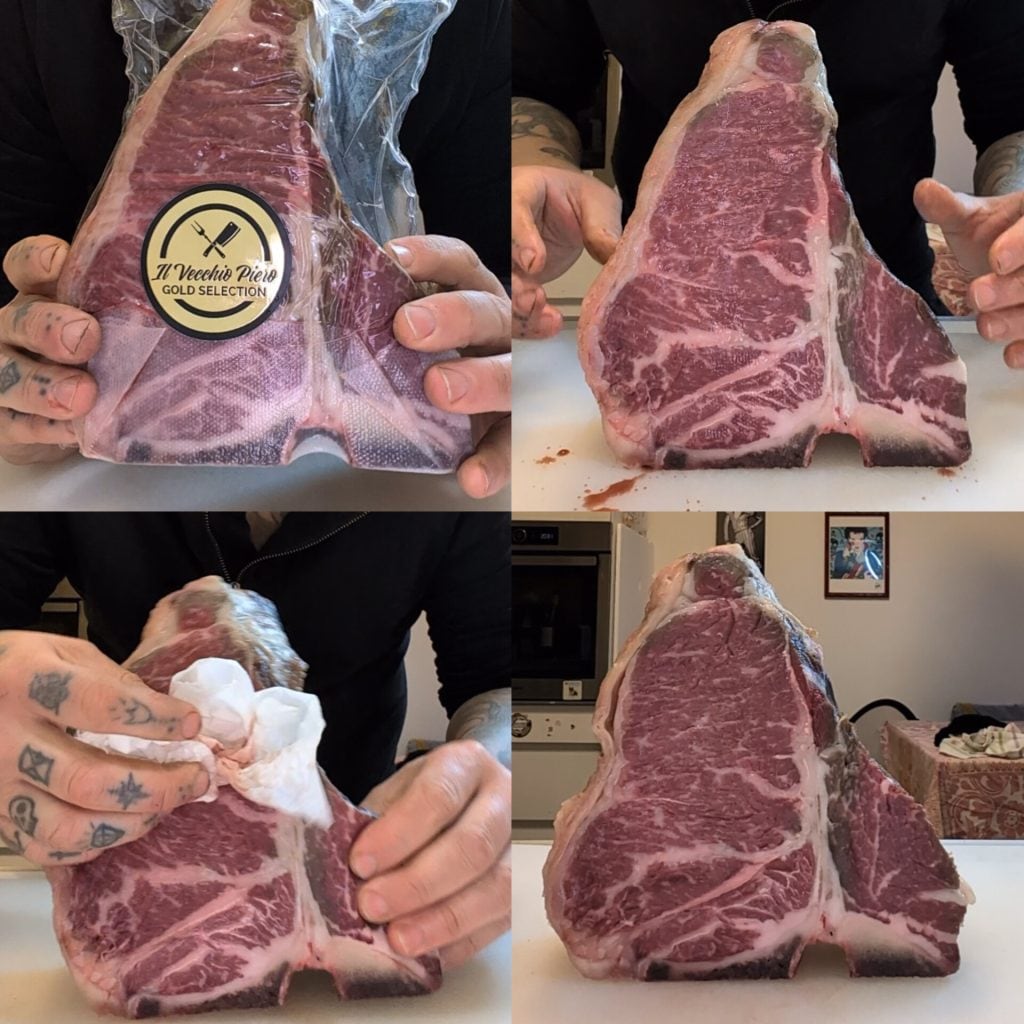 Bistecca alla Fiorentina (T-bone) de Simmental Bavarois : cuisson parfaite sur le réchaud !