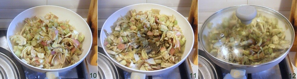 cuire les artichauts à la poêle pour les lasagnes