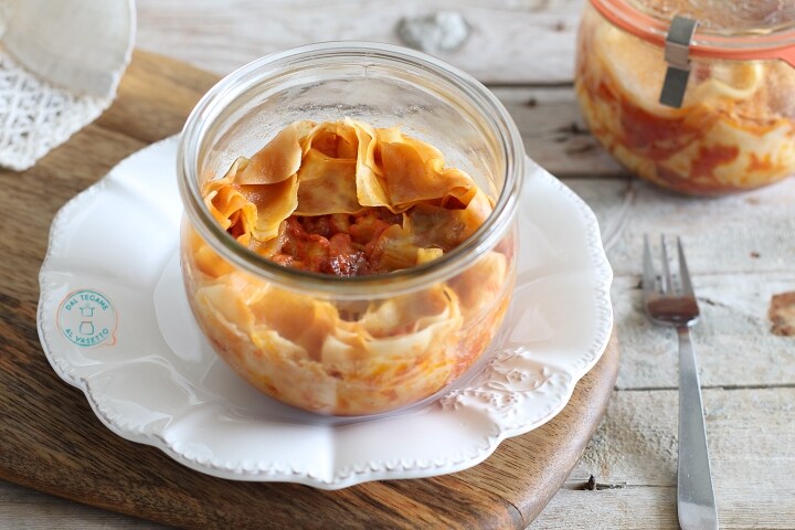 Lasagnes à l’amatriciana en cuisson sous vide