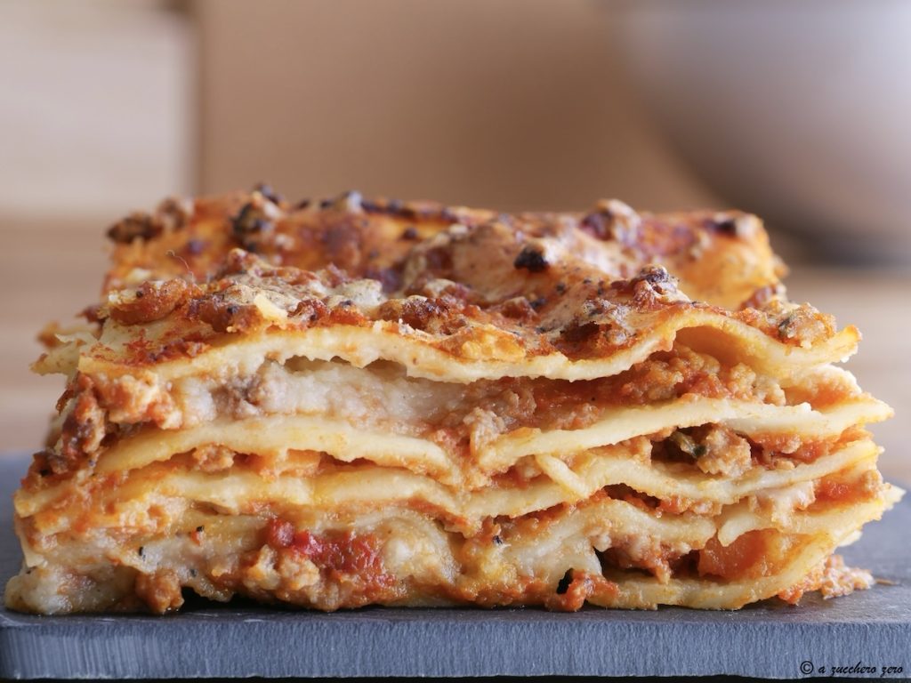 Lasagnes au ragù avec fausse béchamel