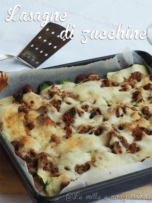 Lasagnes de courgettes au ragoût blanc