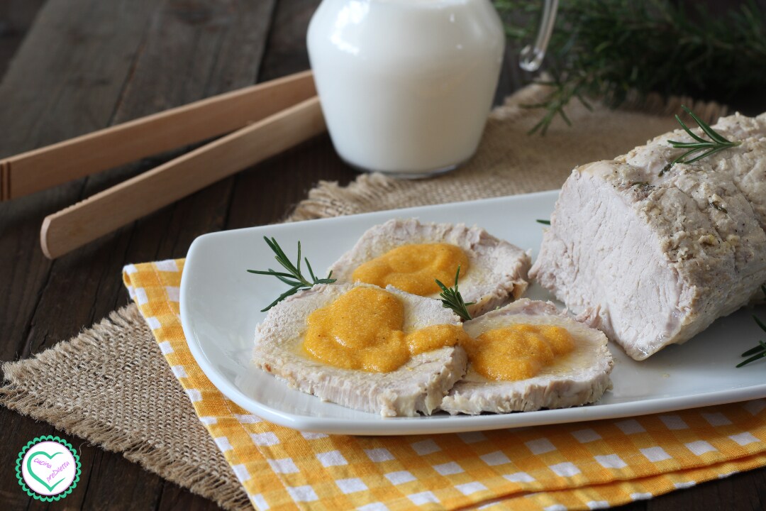 Longe de porc au lait