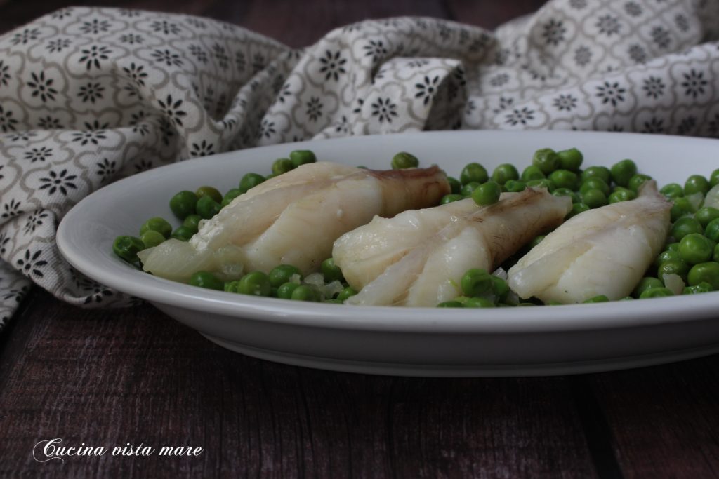 Lotte avec petits pois à la poêle Cuisine vue mer