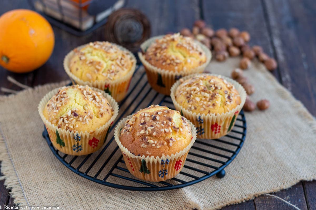 Muffin à l’orange et aux noisettes