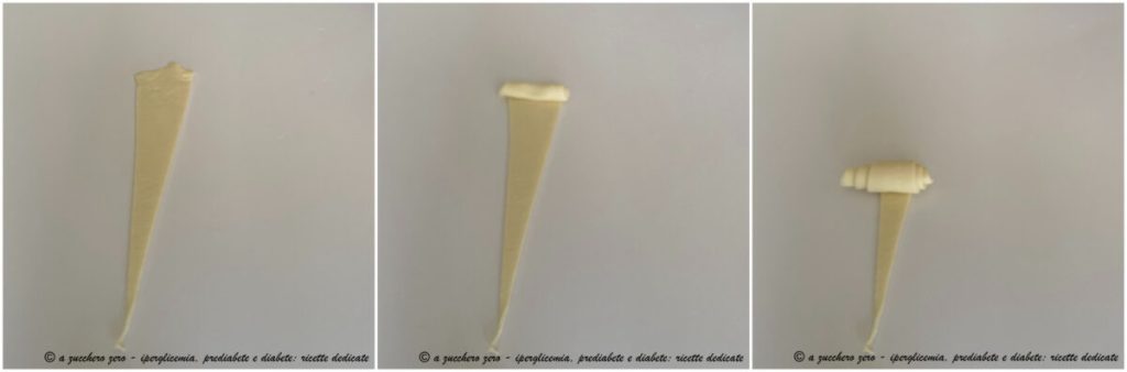 Mini croissants en pâte feuilletée légère base ronde