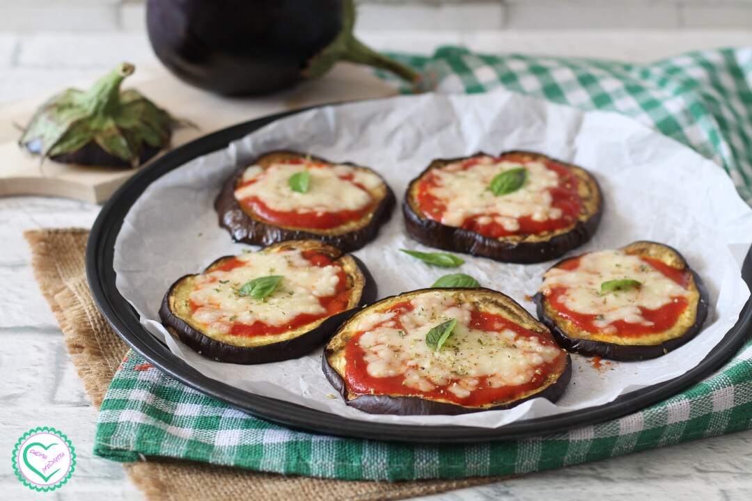 Mini pizzas d’aubergines