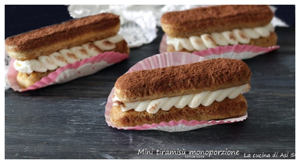 Mini tiramisu sans œufs en portions individuelles