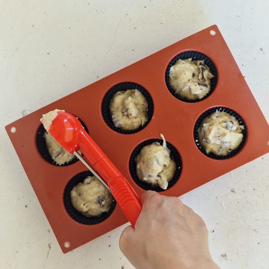 Muffins à la banane et au chocolat