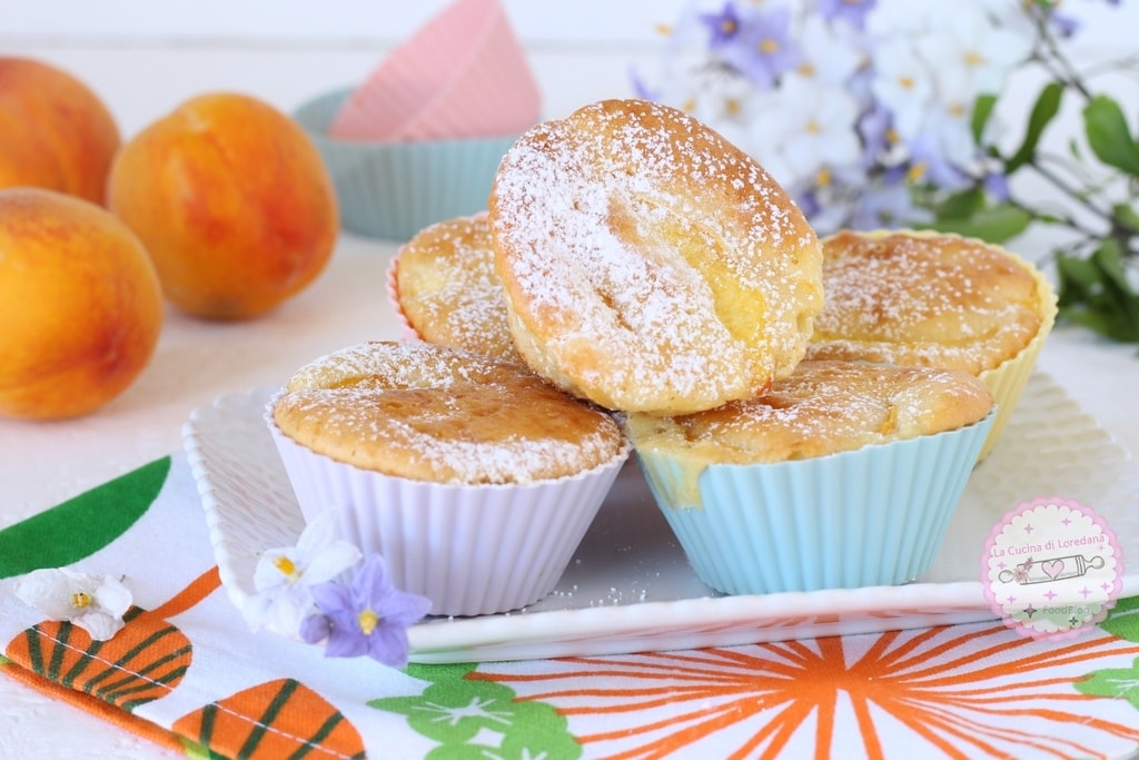 muffins aux pêches