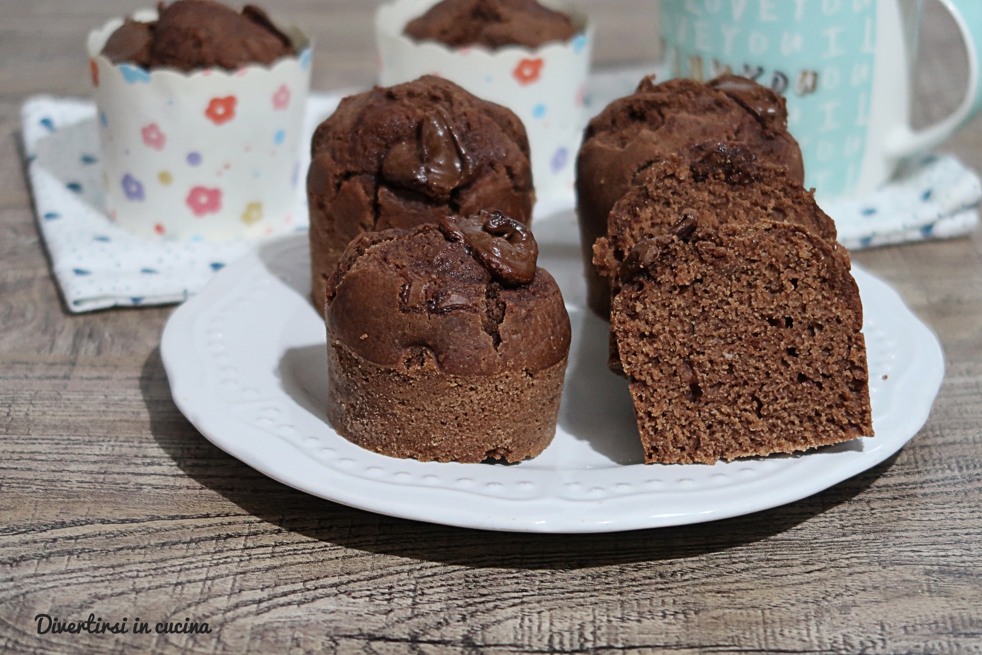 Muffins au chocolat sans œufs