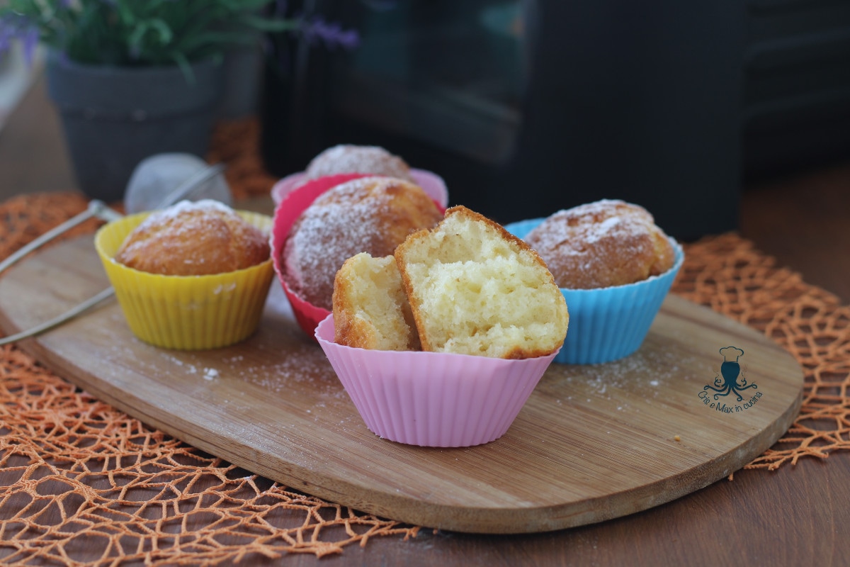 Muffins moelleux au yaourt en friteuse à air, recette sans beurre
