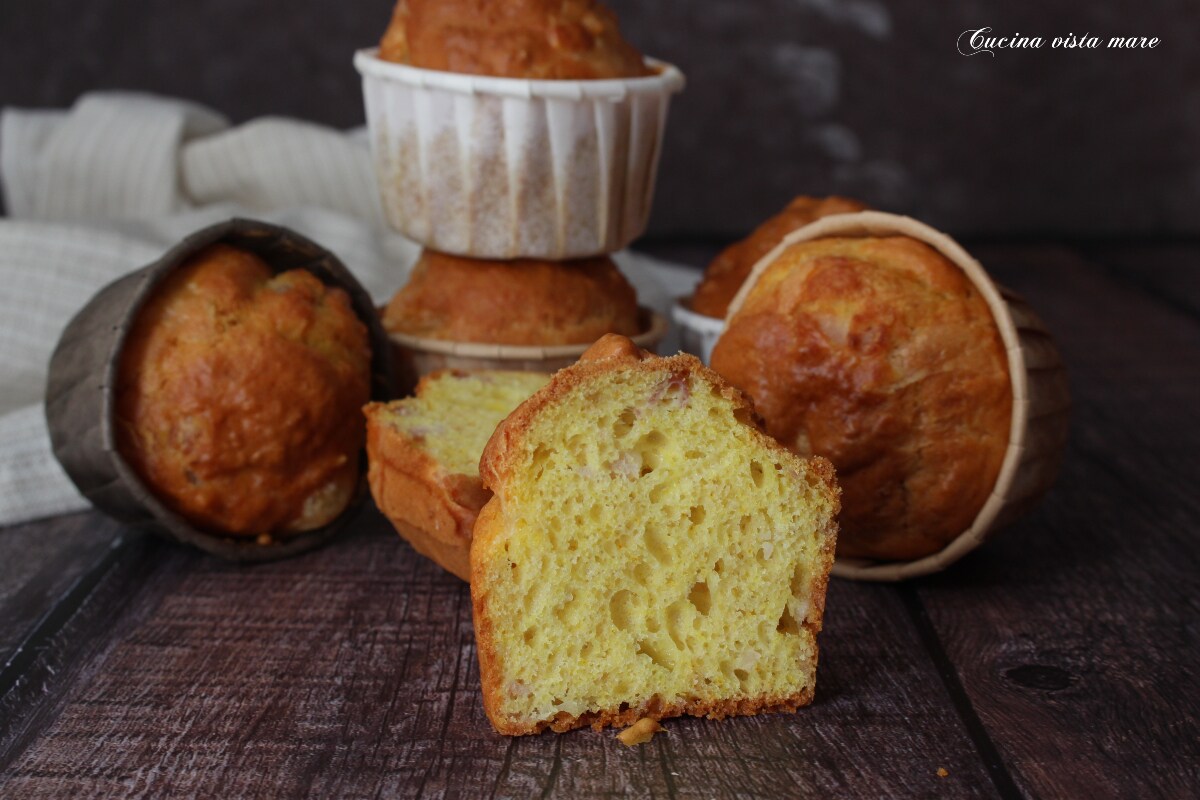 Muffins rustiques au bacon et fromage