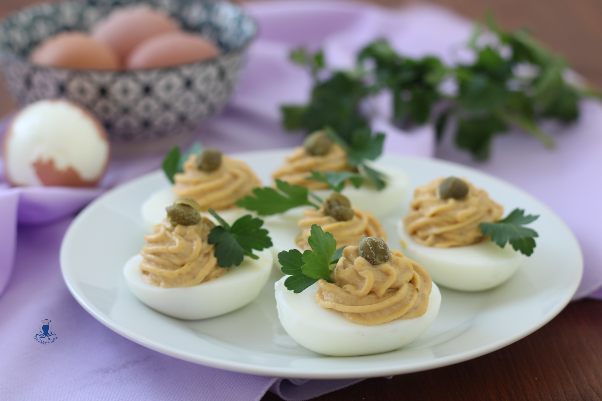 Œufs farcis au thon, recette finger food