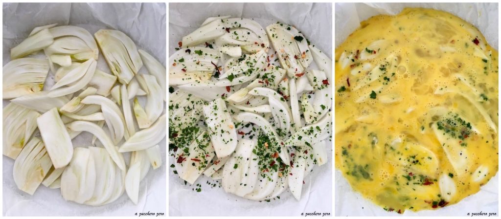 Omelette au four avec fenouils sans fromage tutoriel