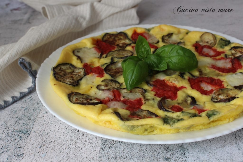 Omelette aux aubergines et provola Cucina vista mare