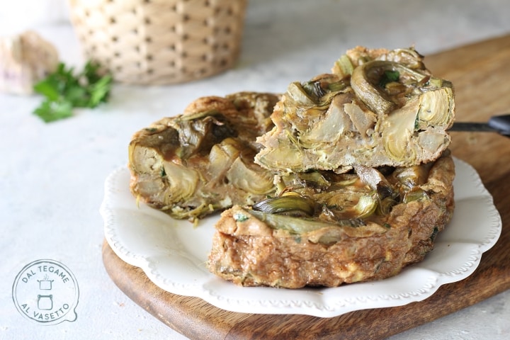 Omelette aux artichauts au micro-ondes