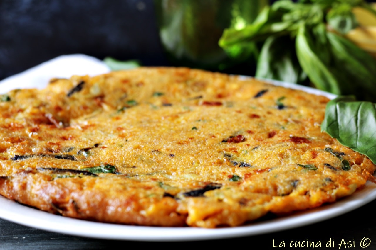 Omelette aux aubergines