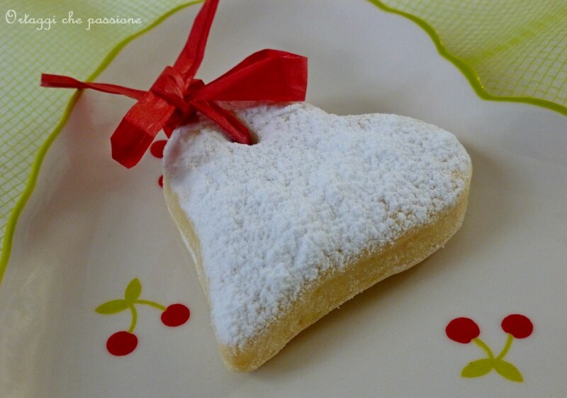 Biscuits cœur pâte sablée légumes