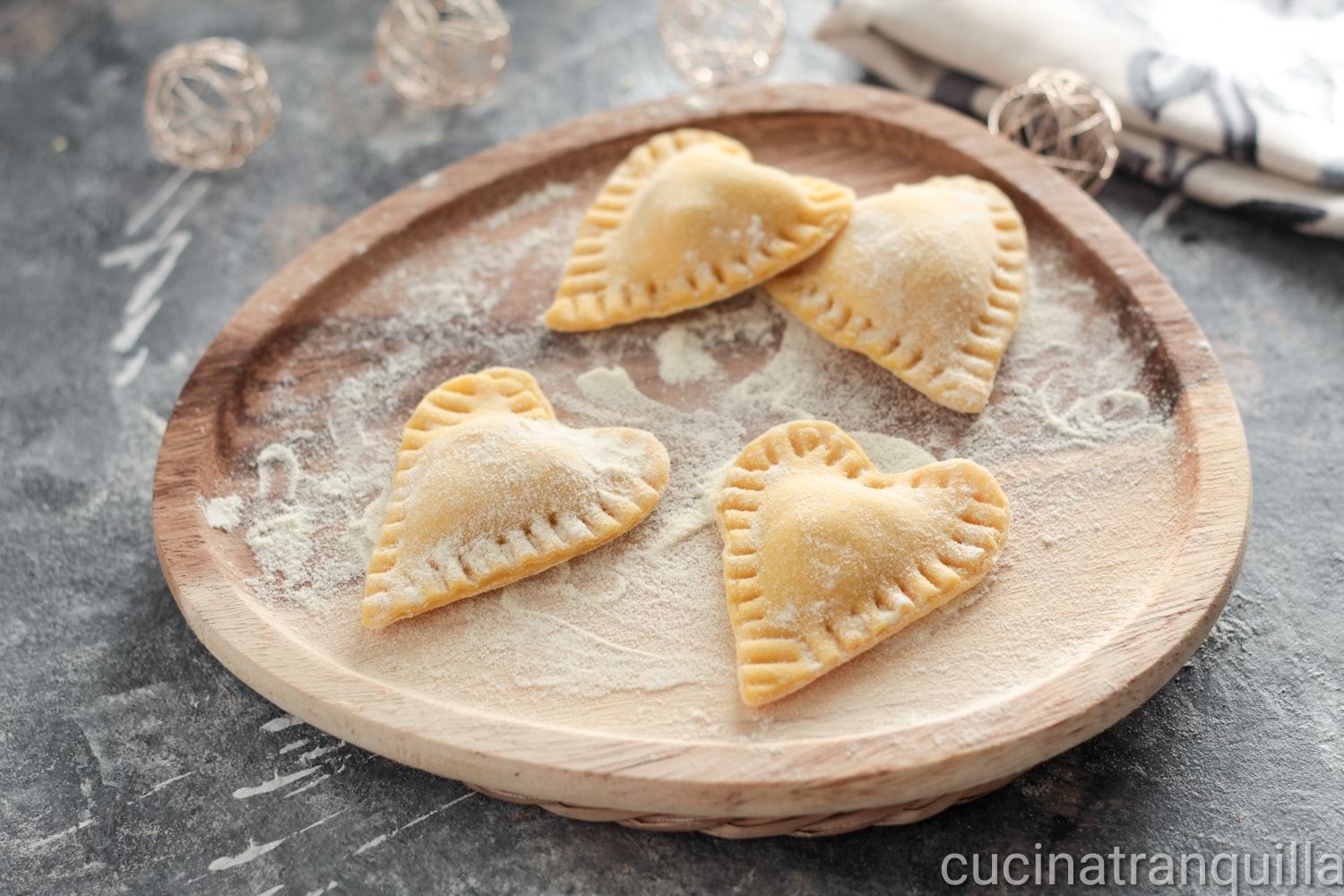 Cœurs farcis aux champignons et à la ricotta